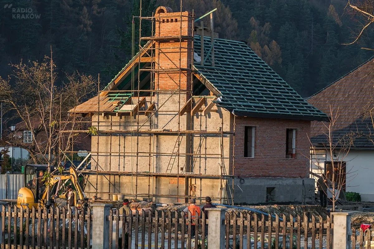 Budowa domu garncarza w Muszynie