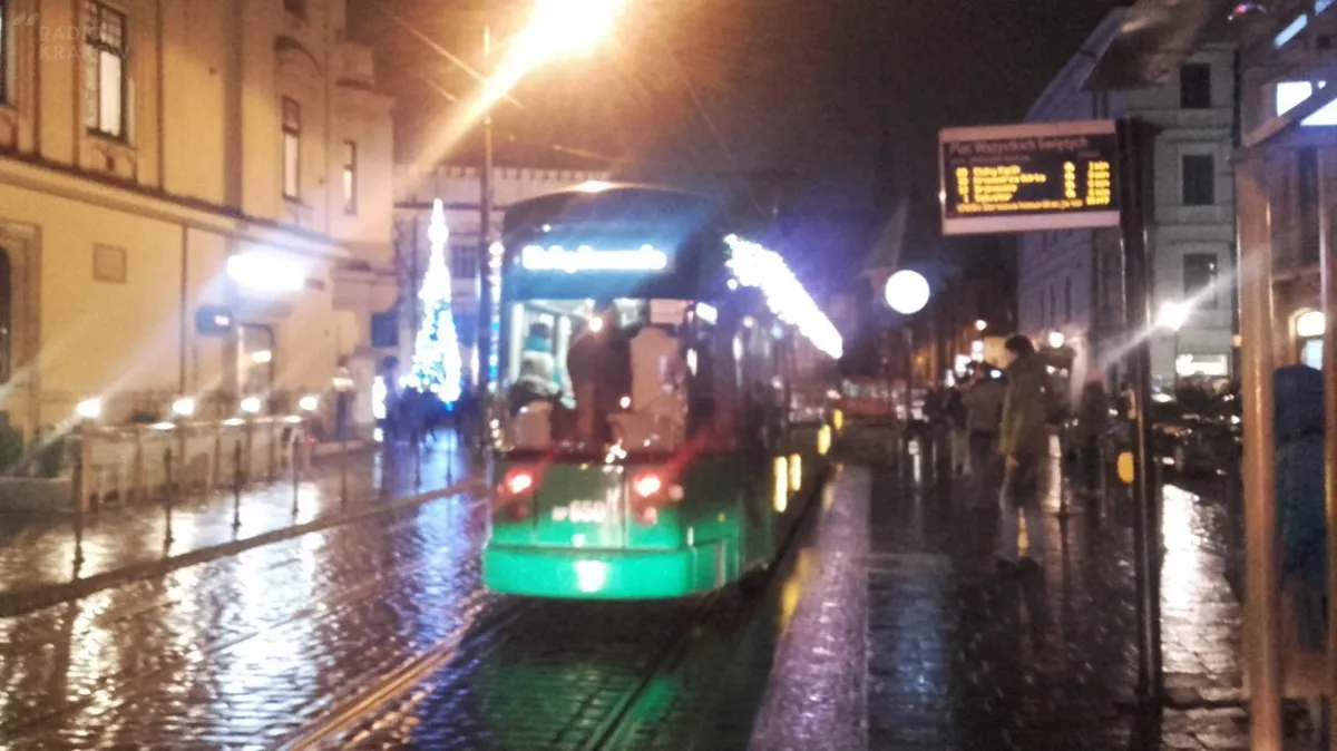 Kolędujący tramwaj 