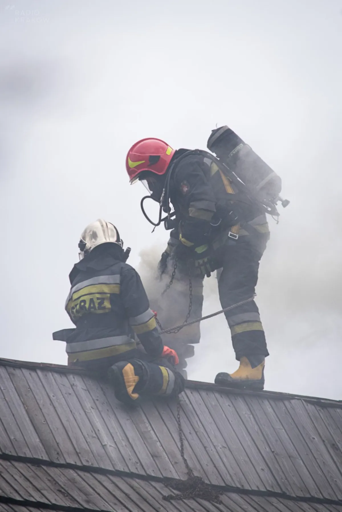 Pożar drewnianego domu w Kościelisku