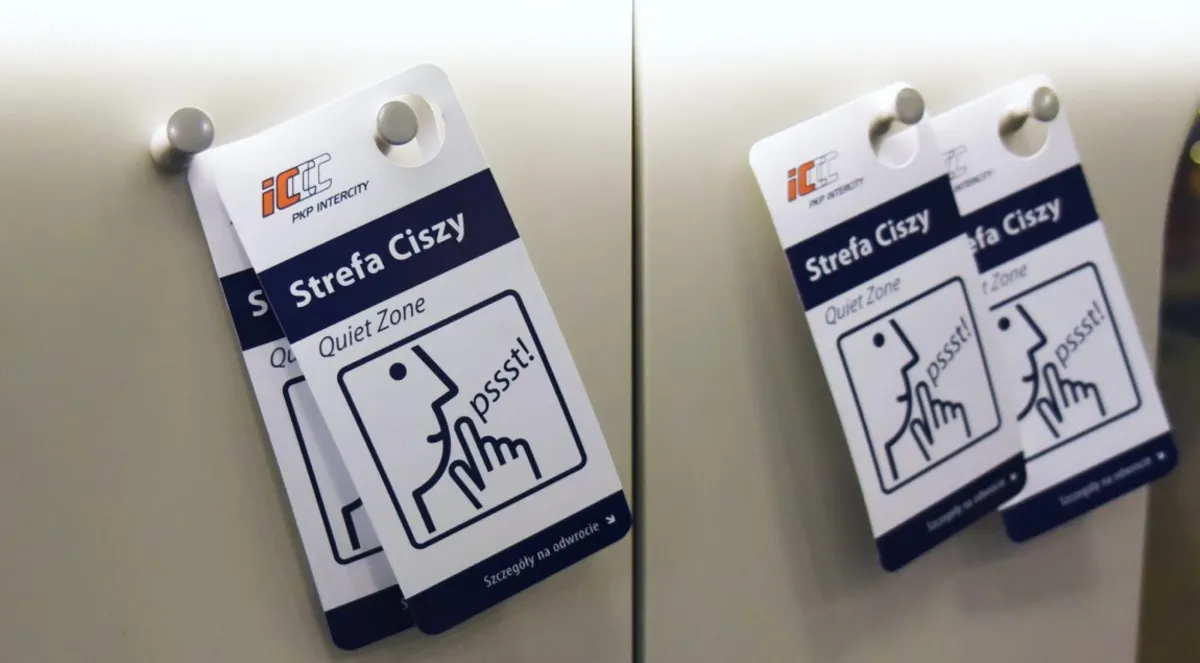 Strefa ciszy w pociągach Pendolino