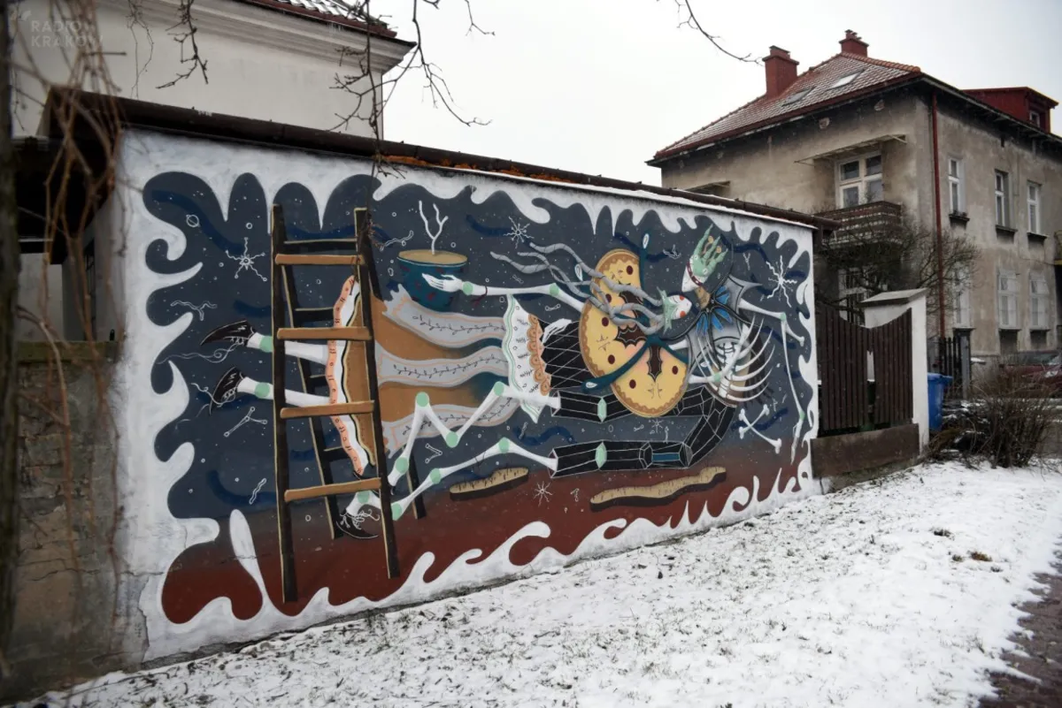 Mural Mikołaja Rejsa "Szkieletor"