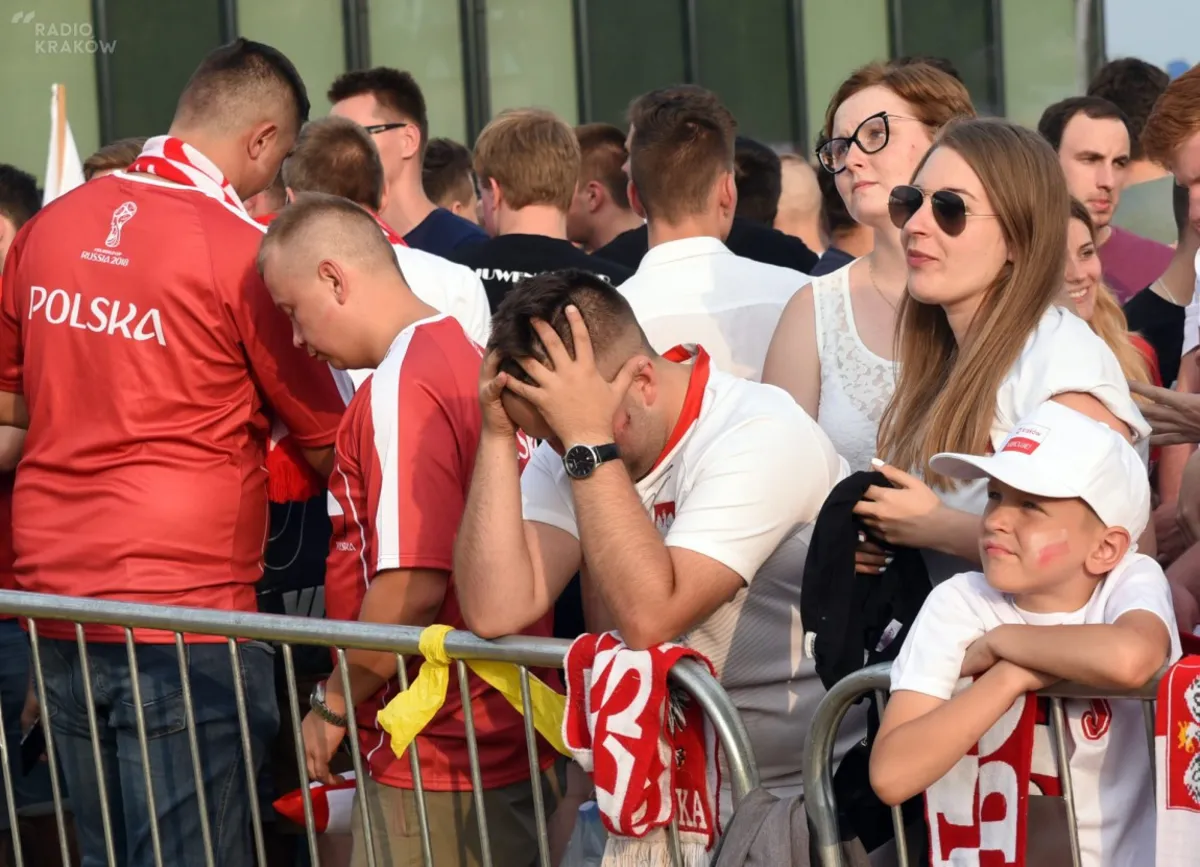 Krakowska Strefa Kibica w czasie meczu Polska - Senegal
