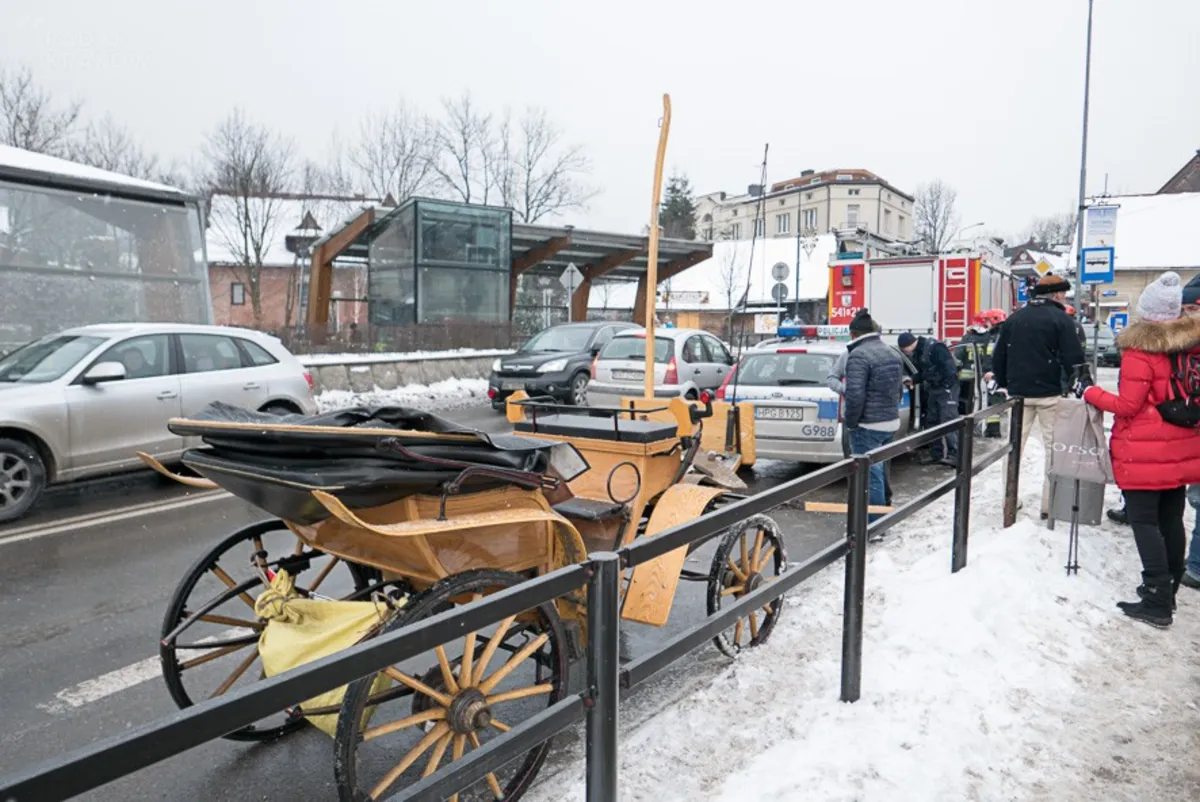 Spłoszony koń potrącił dziecko na Krupówkach w Zakopanem