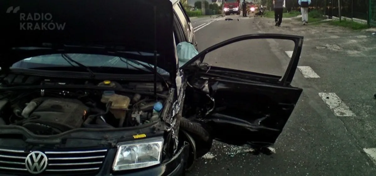 Tragiczny wypadek niedaleko Chrzanowa. Zginął motocyklista