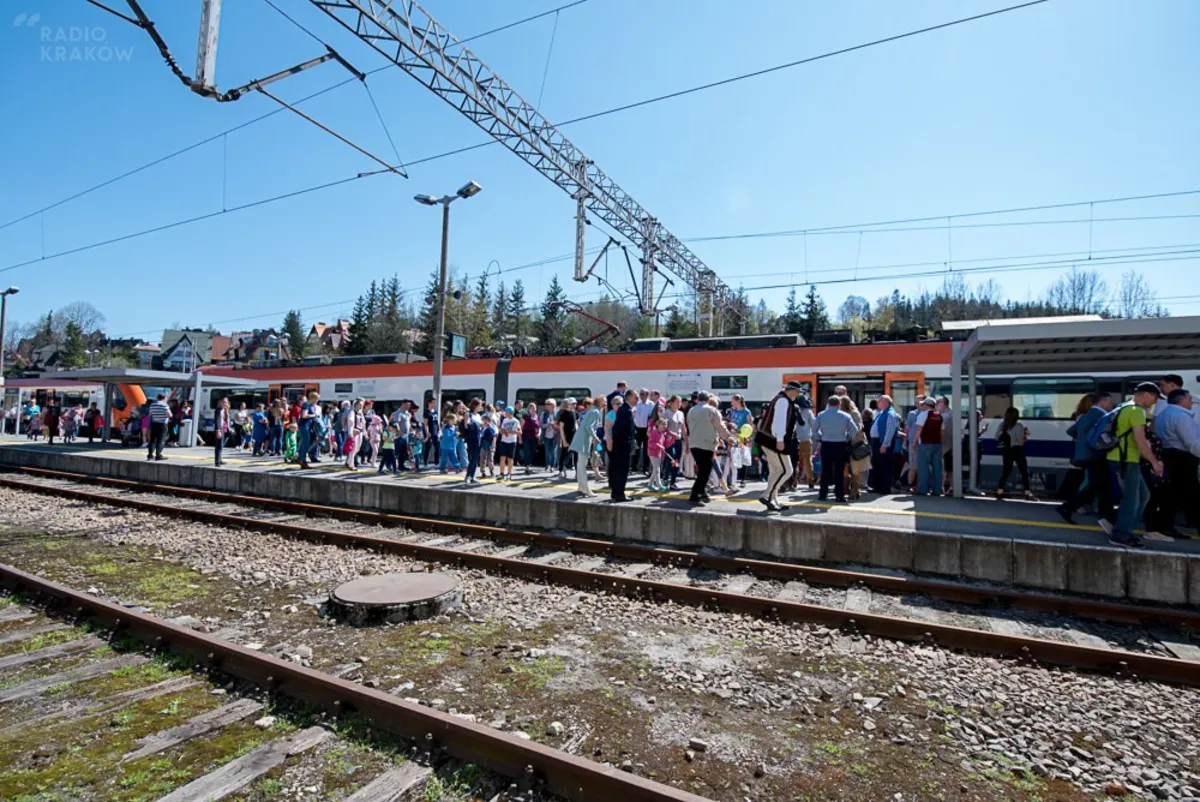 Pierwszy, testowy przejazd pociągu Regionalnych Kolei Podhalańskich