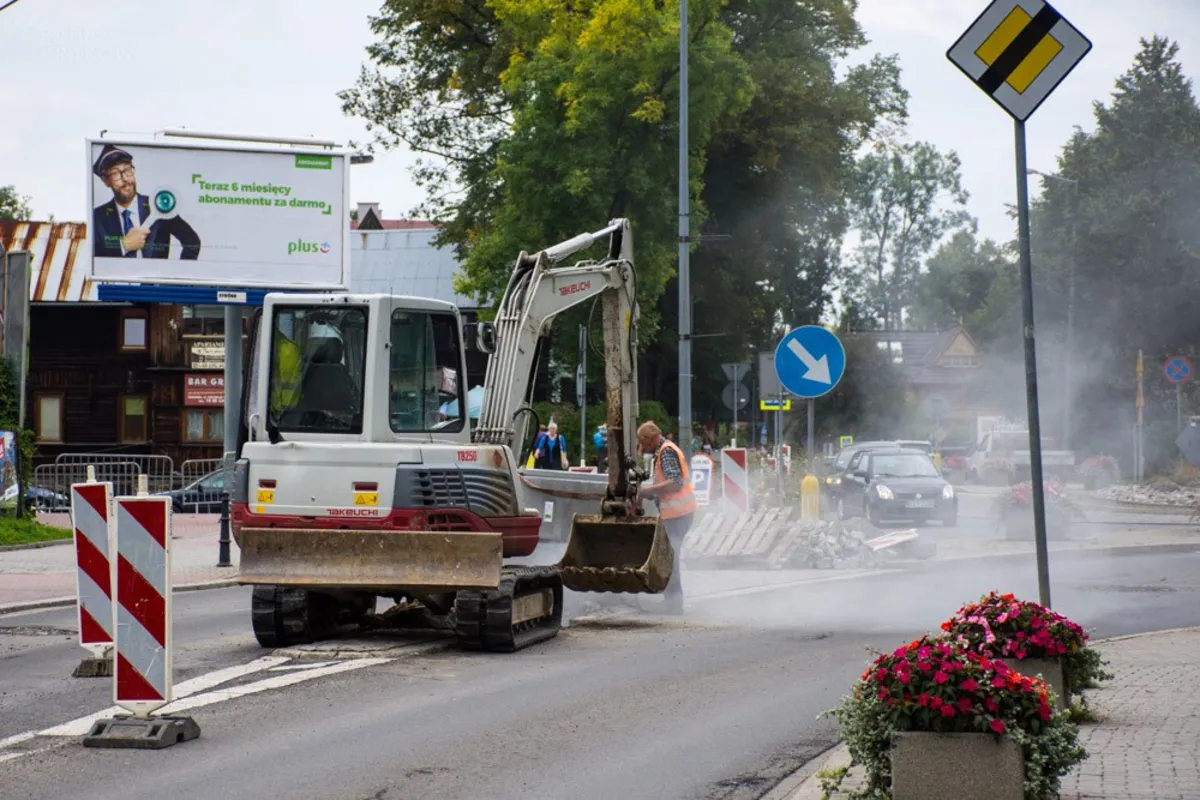 Remont ulicy Nowotarskiej w Zakopanem