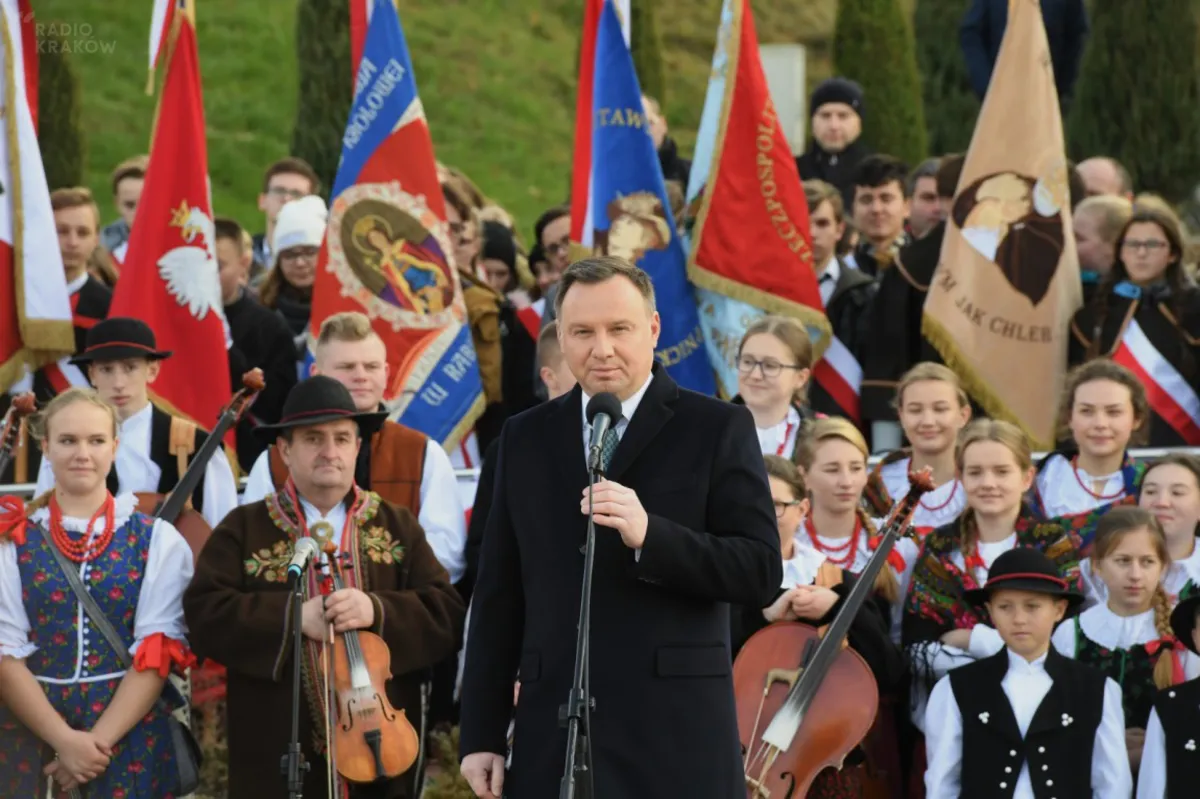 Prezydent wziął udział w uroczystościach niepodległościowych w Podsarniu na Orawie