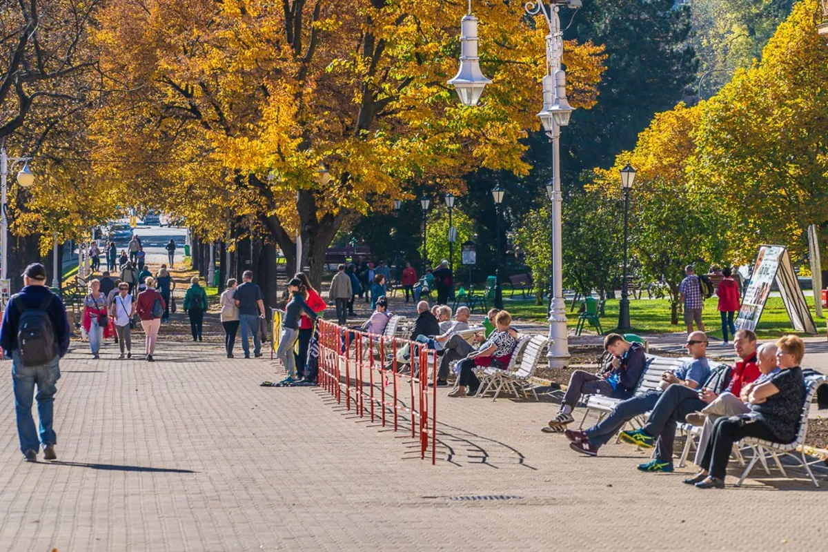 Krynica Zdrój w jesiennych barwach