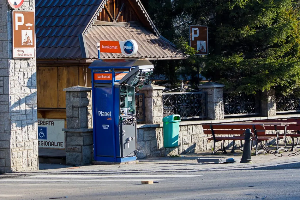 W nocy wysadzono bankomat koło Sanktuarium na Krzeptówkach