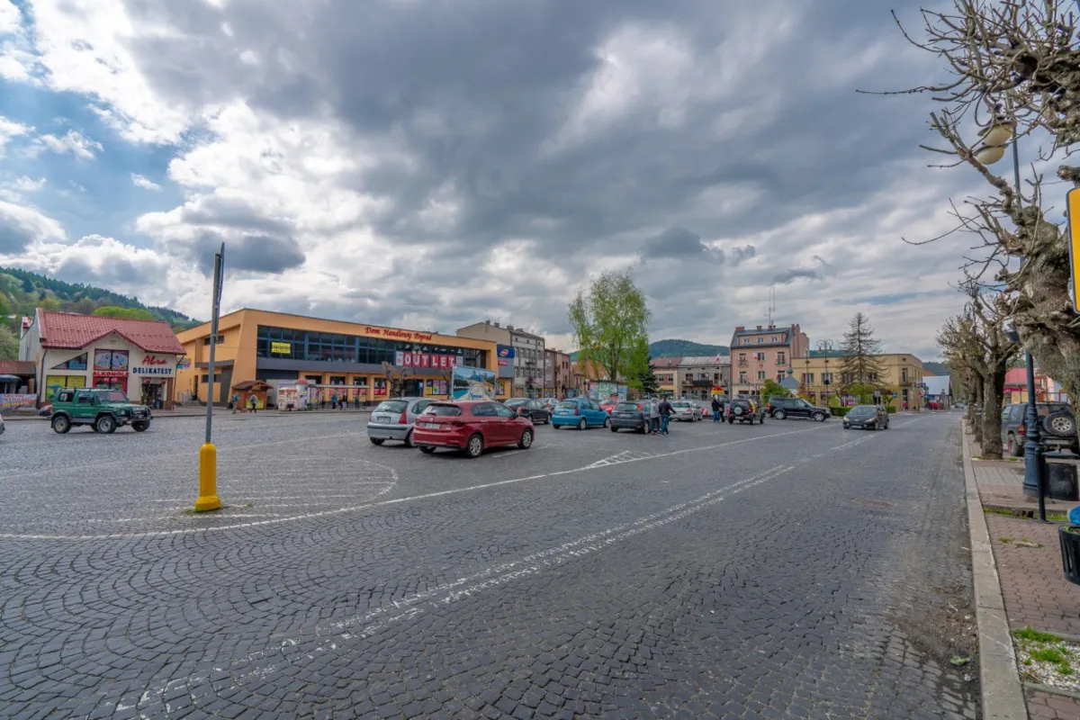Muszyna. Rynek przed przebudową (02.05.2019)