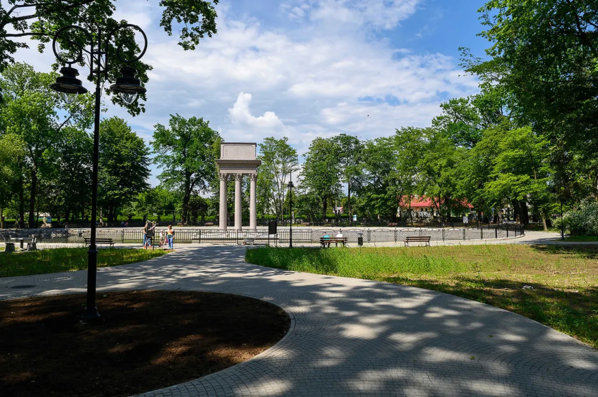 Park Strzelecki wciąż w remoncie (sierpień 2019)