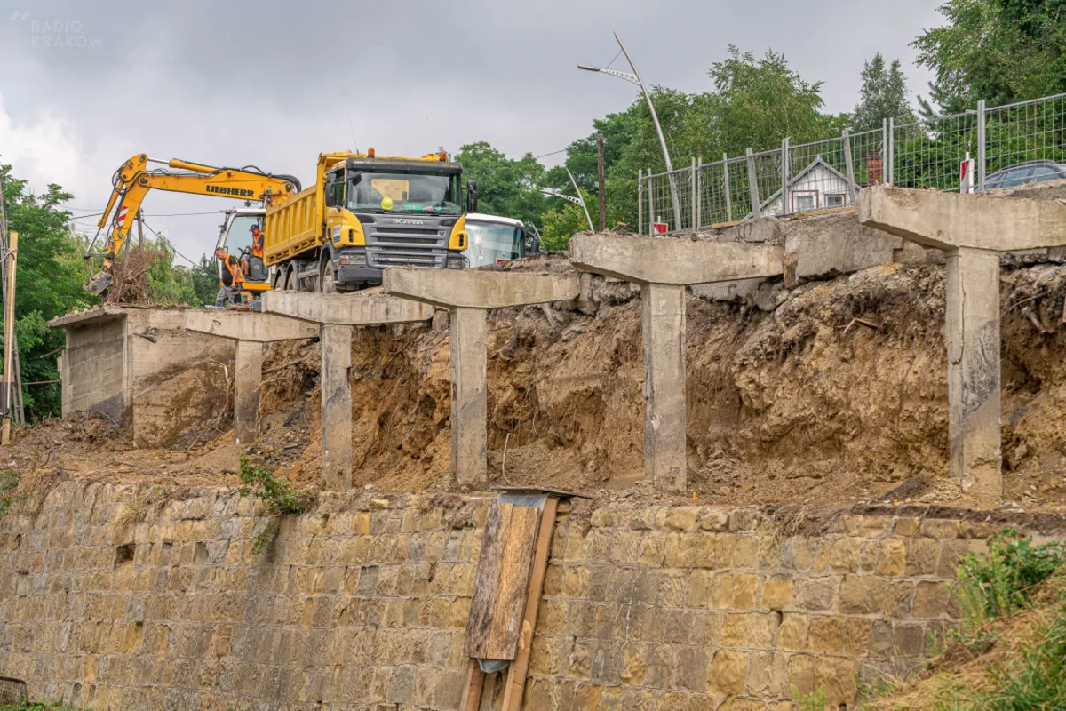 Nowy Sącz. Przebudowa estakady na Górze Zabełeckiej (24.07.2019)