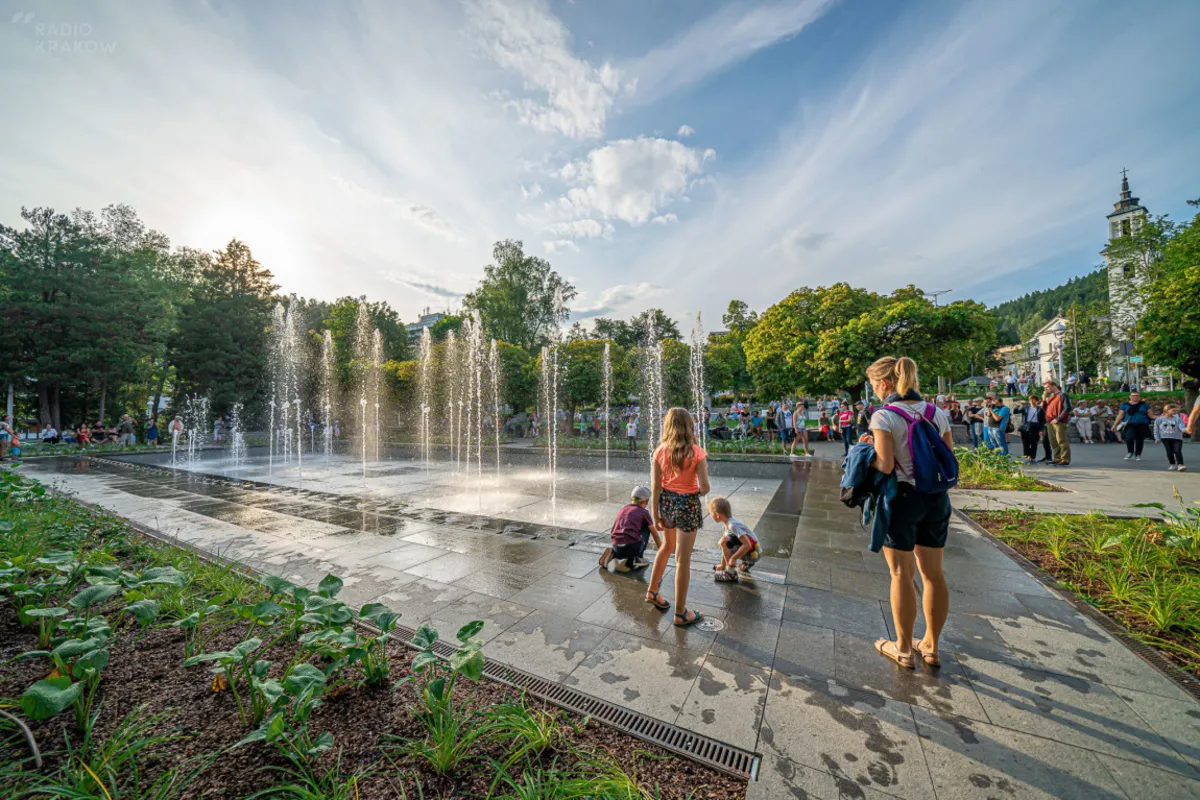 Krynica-Zdrój. Park Dukieta po rewitalizacji