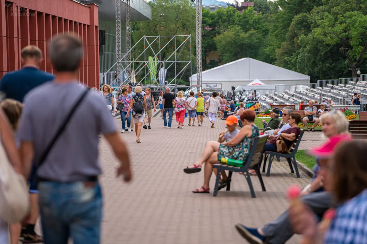 Krynica-Zdrój. Uzdrowisko pełne turystów