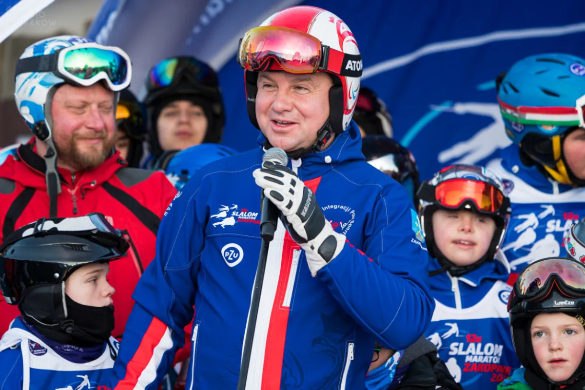 Zakopane/ Prezydent Andrzej Duda zainaugurował charytatywne zawody narciarskie
