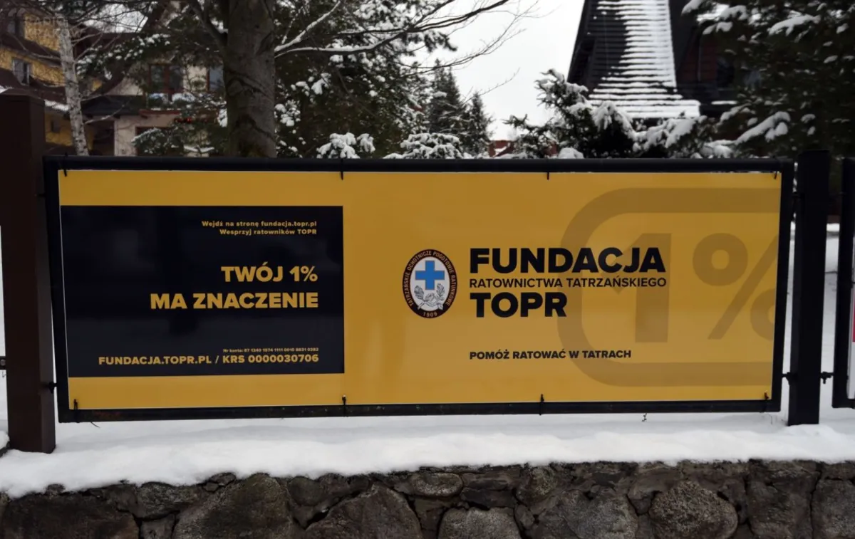 Fundacja TOPR zachęca, by wesprzeć ją 1% podatku