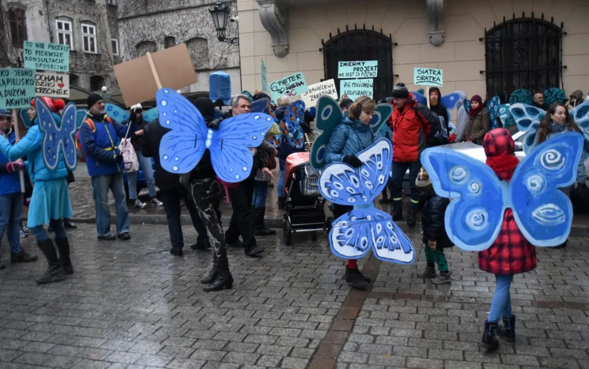  "Modraszki" znowu protestowały w sprawie Zakrzówka 