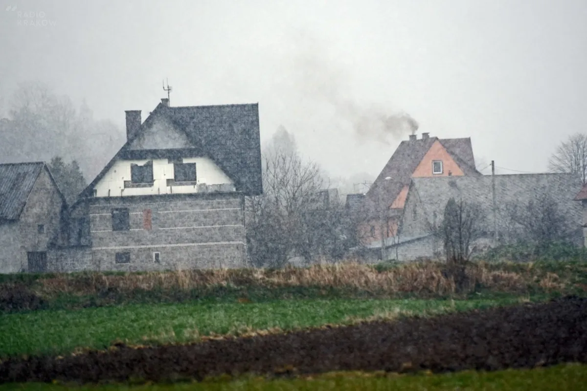 Nagły atak zimy w Beskidzie Wyspowym