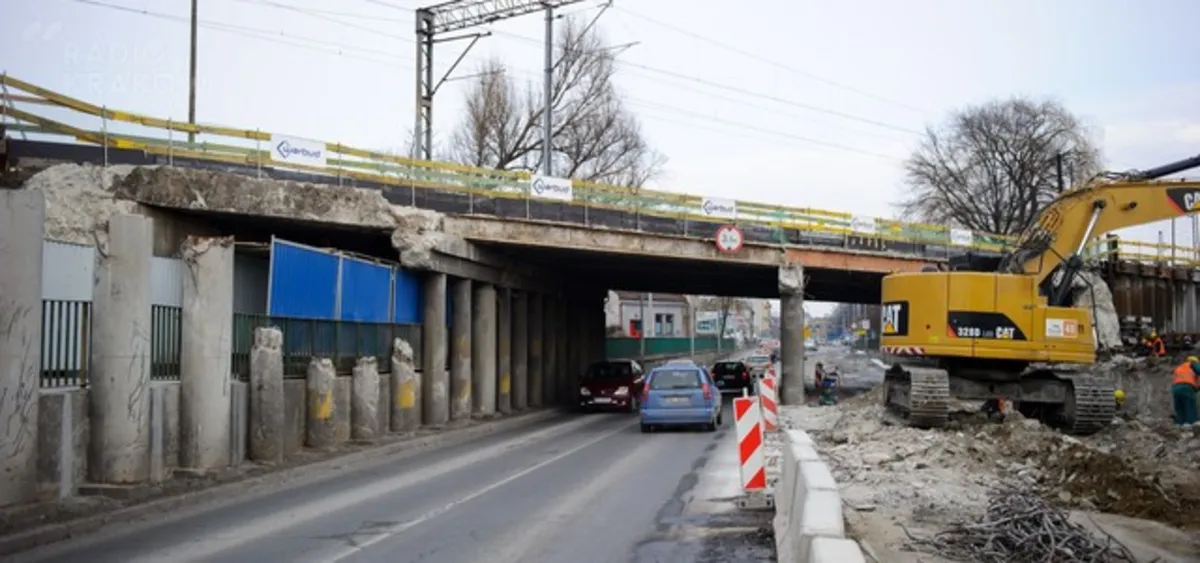 Tarnów: remont wiaduktu uczy kierowców kultury