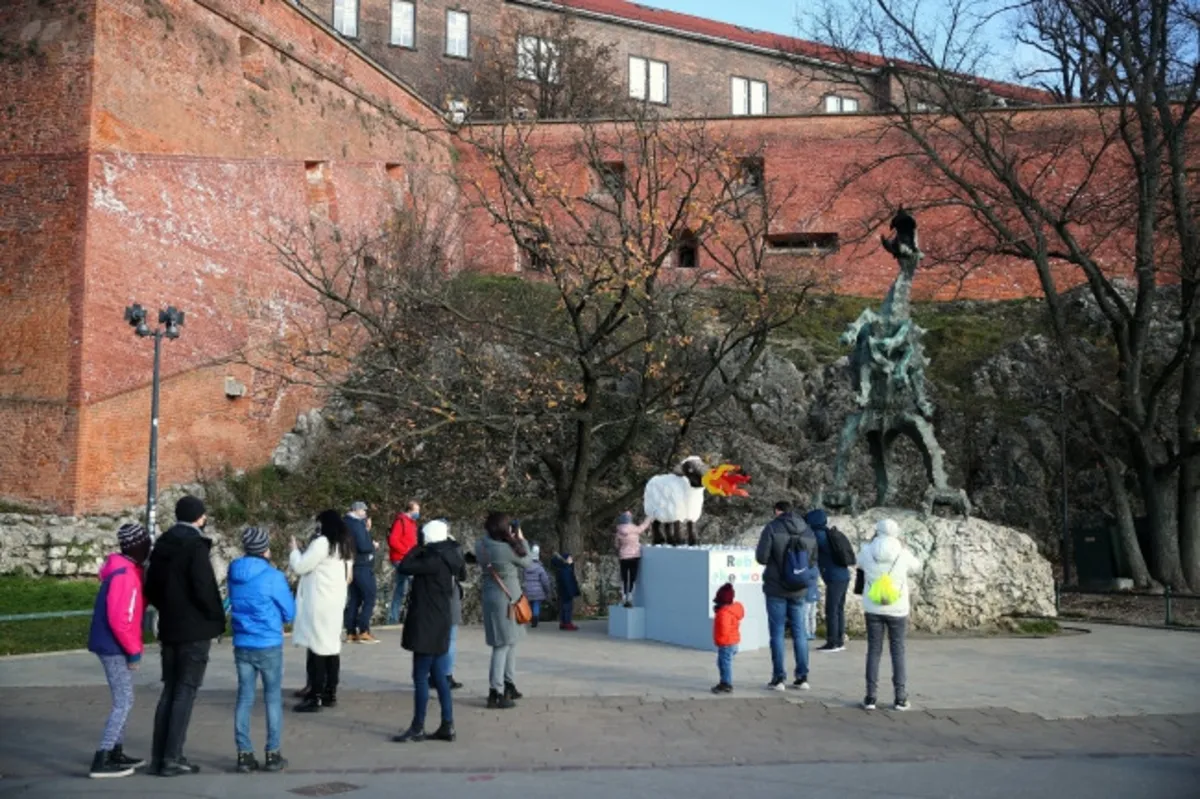 Owca ziejąca ogniem pod Wawelem