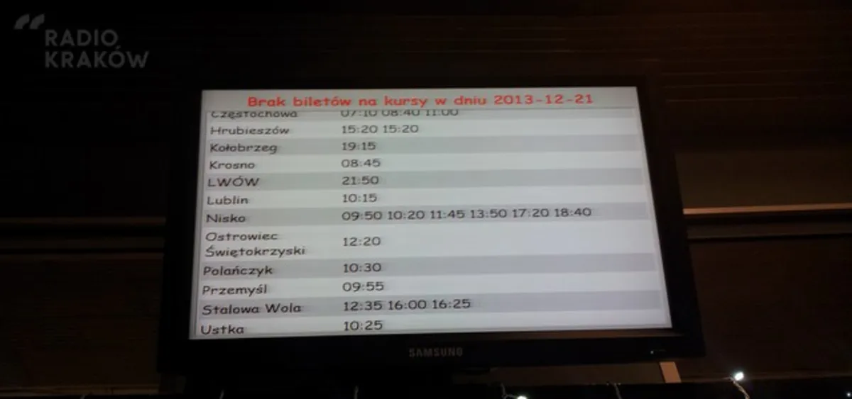 Przed świętami w Krakowie kończą się bilety na autobusy