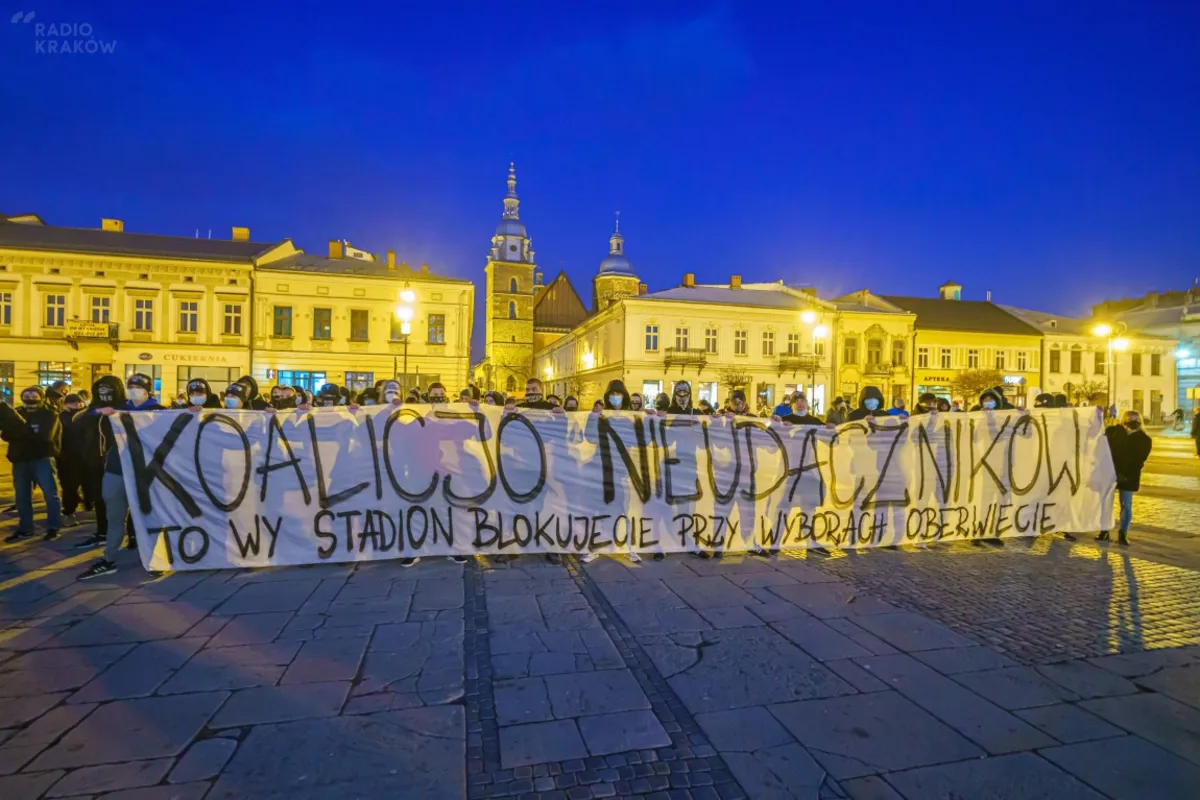 Nowy Sącz. Protest kibiców Sandecji