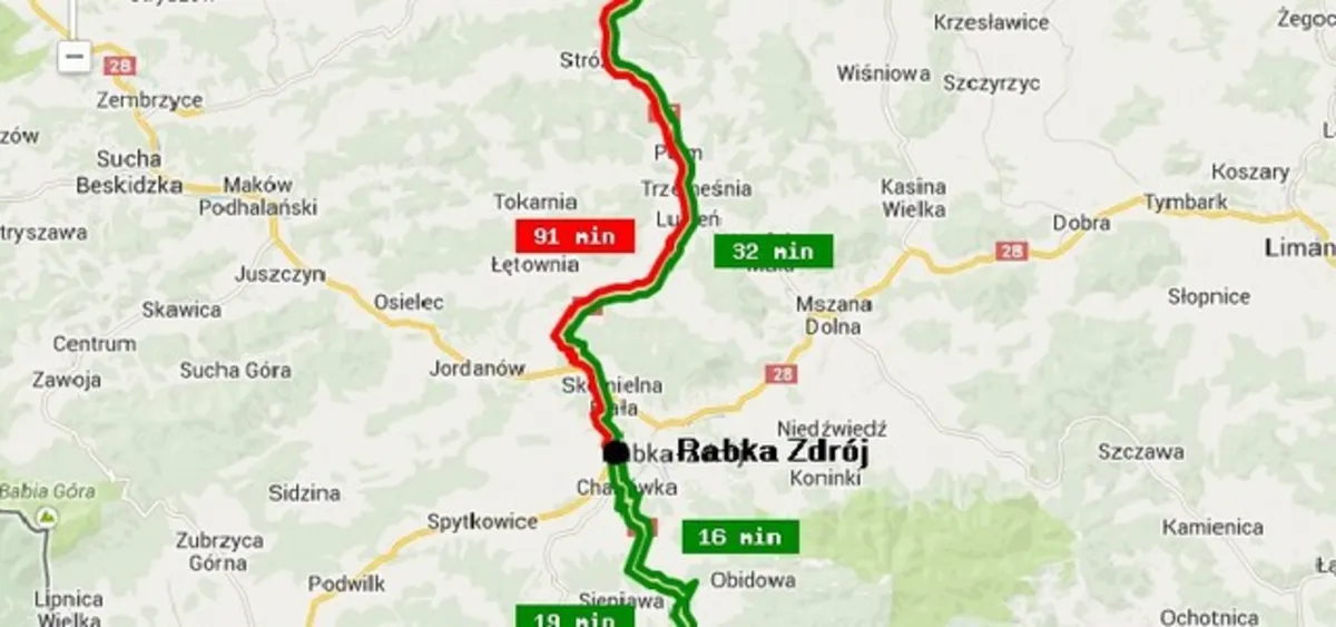 Wypadek na zakopiance. Gigantyczne korki