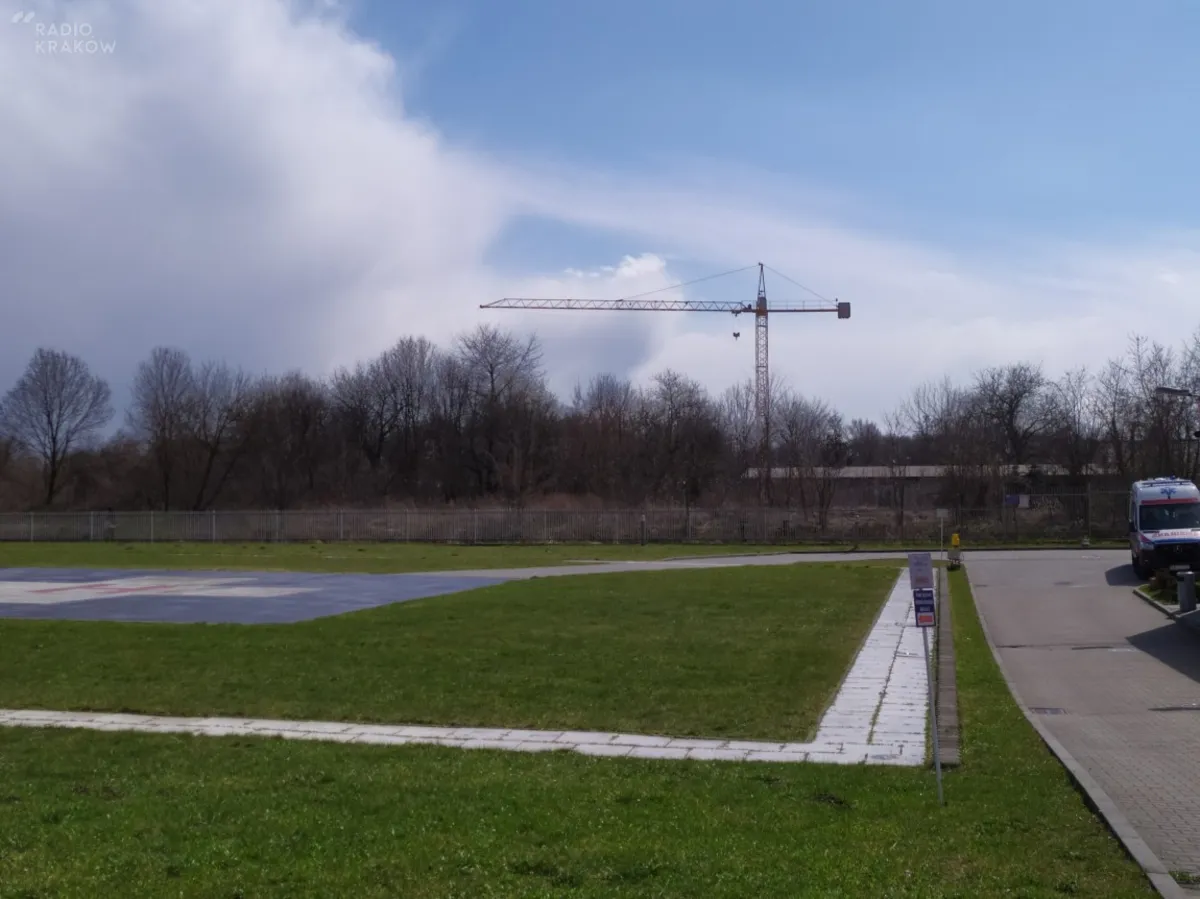 Dźwig przy szpitalu Narutowicza