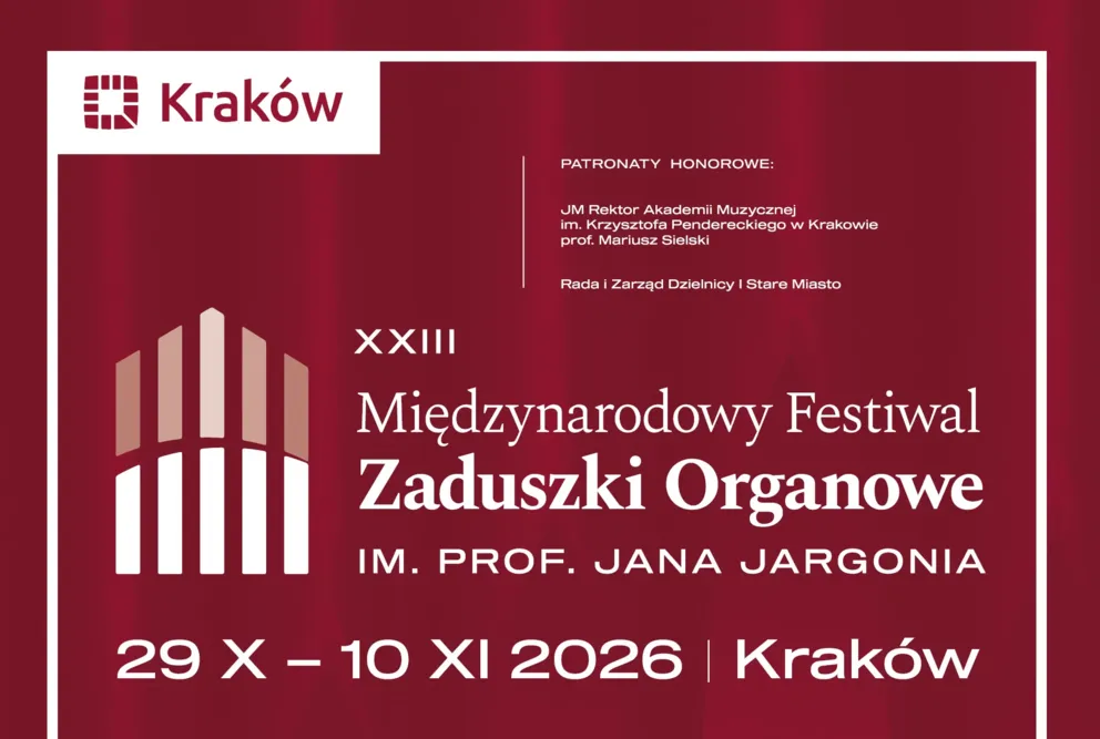Zaduszki Organowe 2026. Muzyczny maraton w krakowskich świątyniach