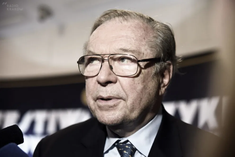 Krzysztof Zanussi w Radiu Kraków tuż przed Festiwalem Muzyki Filmowej