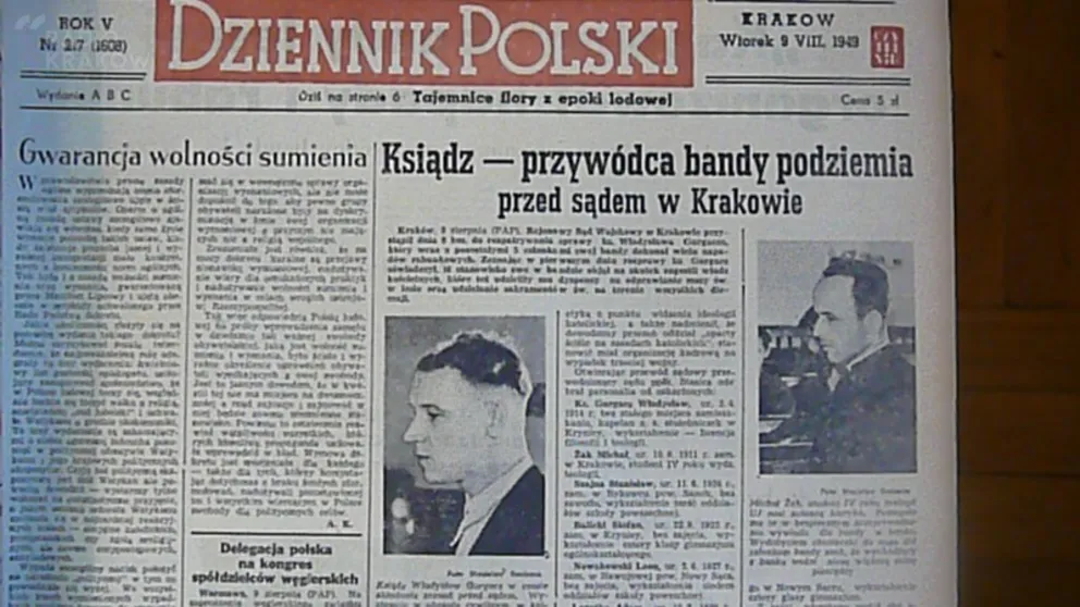 Z krakowskiej prasy -  procesy  żołnierzy i działaczy  niepodległosciowych w Krakowie/ fot. Jolanta Drużyńska