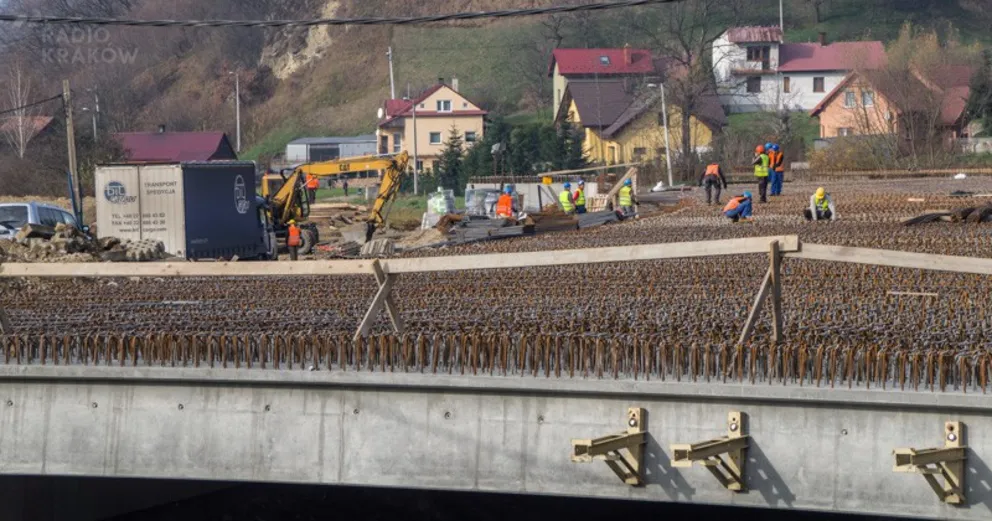 Prace przy wyborczej obwodnicy Nowego Sącza idą pełną parą