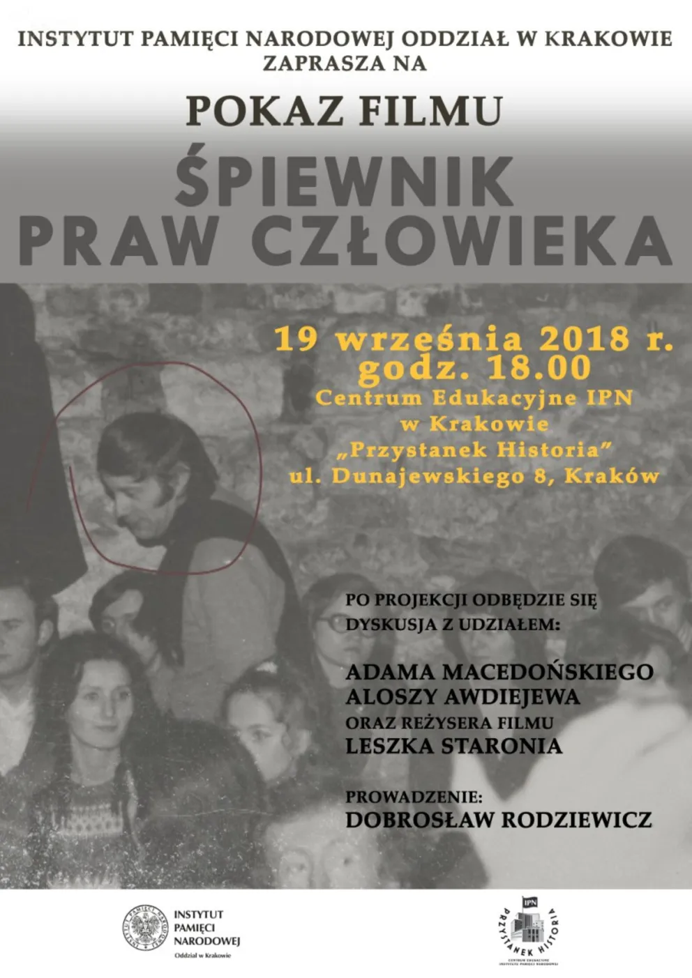 Pokaz filmu „Śpiewnik Praw Człowieka" na "Przystanku Historia"