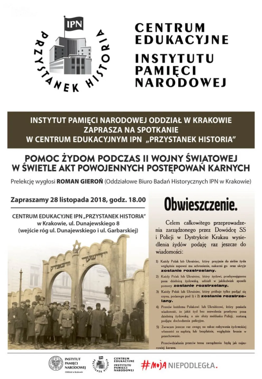 „Pomoc Żydom podczas II wojny światowej w świetle akt powojennych postępowań karnych”