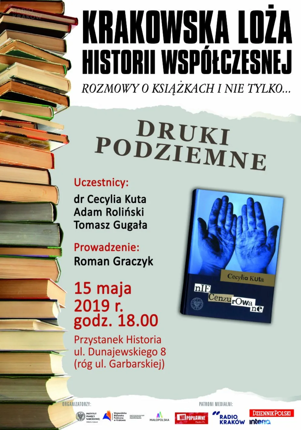 Wydarzenia na "Przystanku historia". "Druki podziemne" i Noc Muzeów