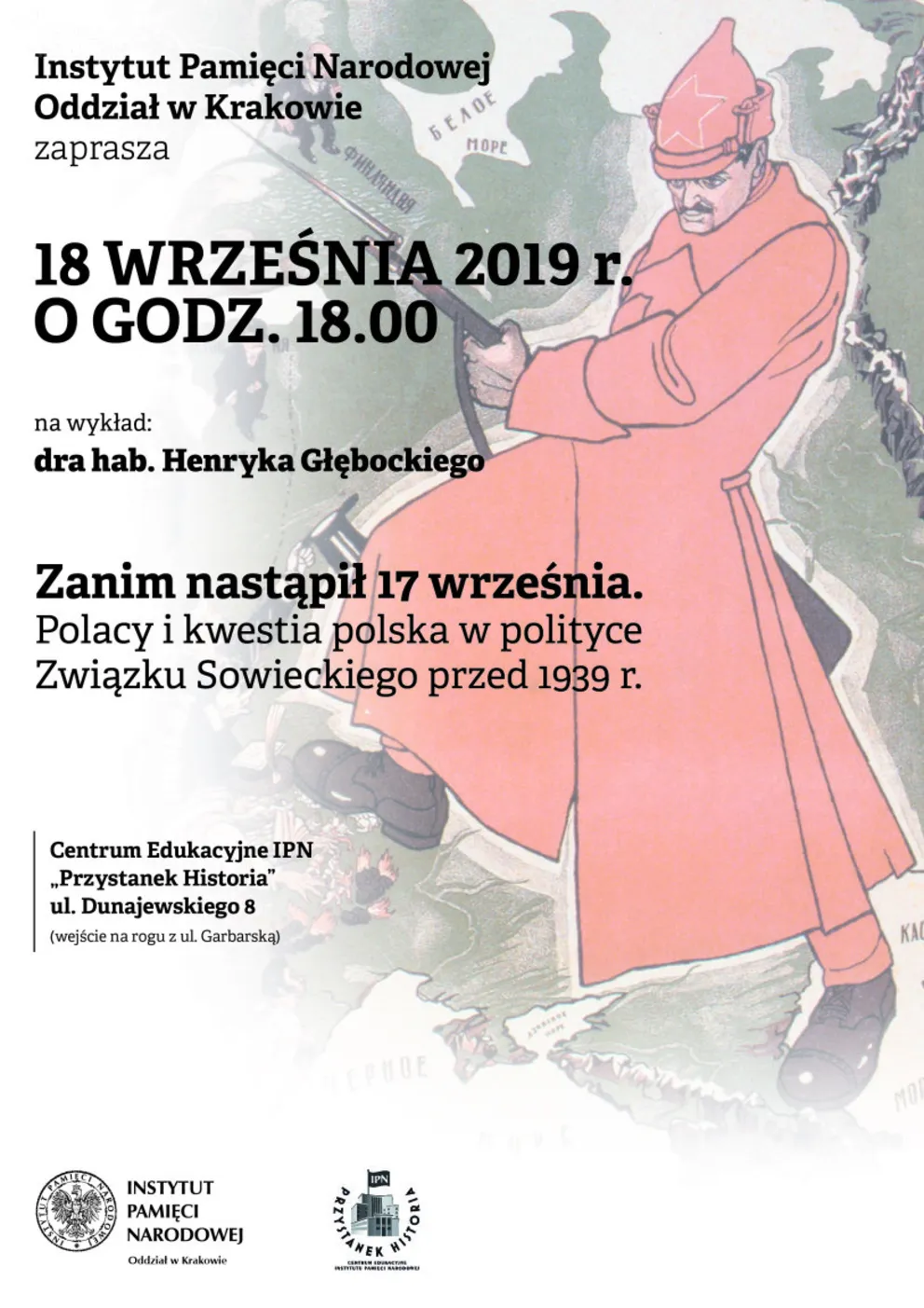 Wydarzenia na "Przystanku Historia IPN": wykład dra hab. Henryka Głębockiego i wystawa „Oblężenie Warszawy 1939. Fotografie Juliena Bryana”