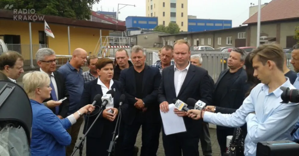 Beata Szydło w Brzeszczach: "Rząd nie ma pomysłu na górnictwo"