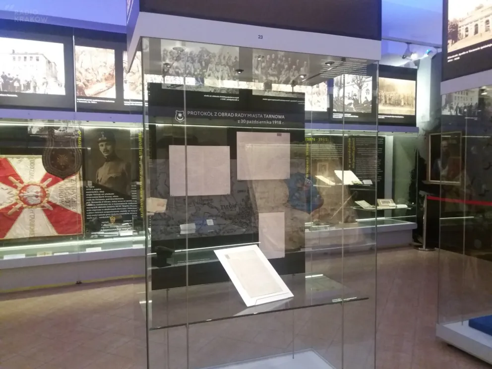 Dokument potwierdzający pierwszeństwo Tarnowa w odzyskaniu niepodległości do oglądania w muzeum