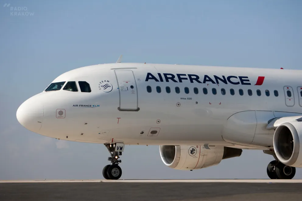Kraków na mapie połączeń AIR FRANCE 