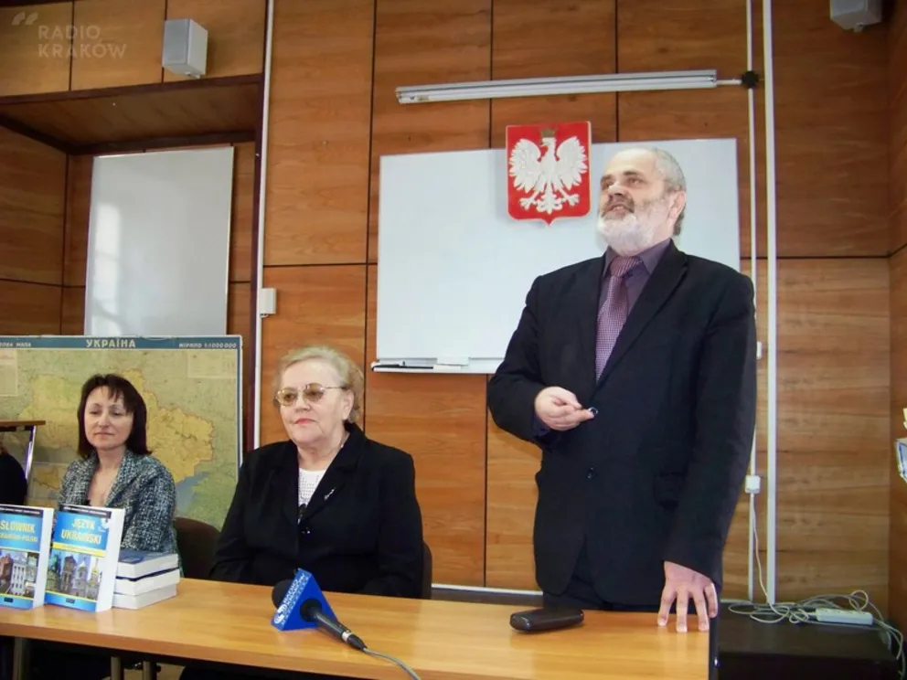 Prezentacja podręcznika z języka ukraińskiego, fot. Roksana Tchórz