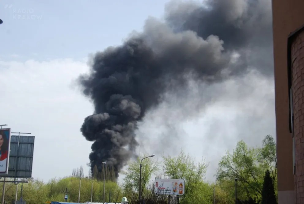 27.04 pożar na Prądnickiej