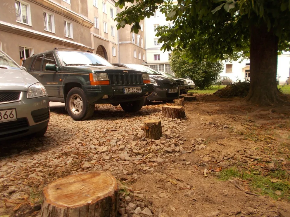 Piękne miejsce na parking