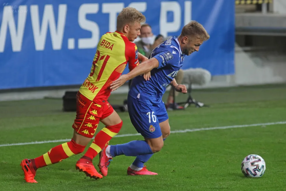 Ekstraklasa piłkarska - Jagiellonia - Wisła Kraków 1:1