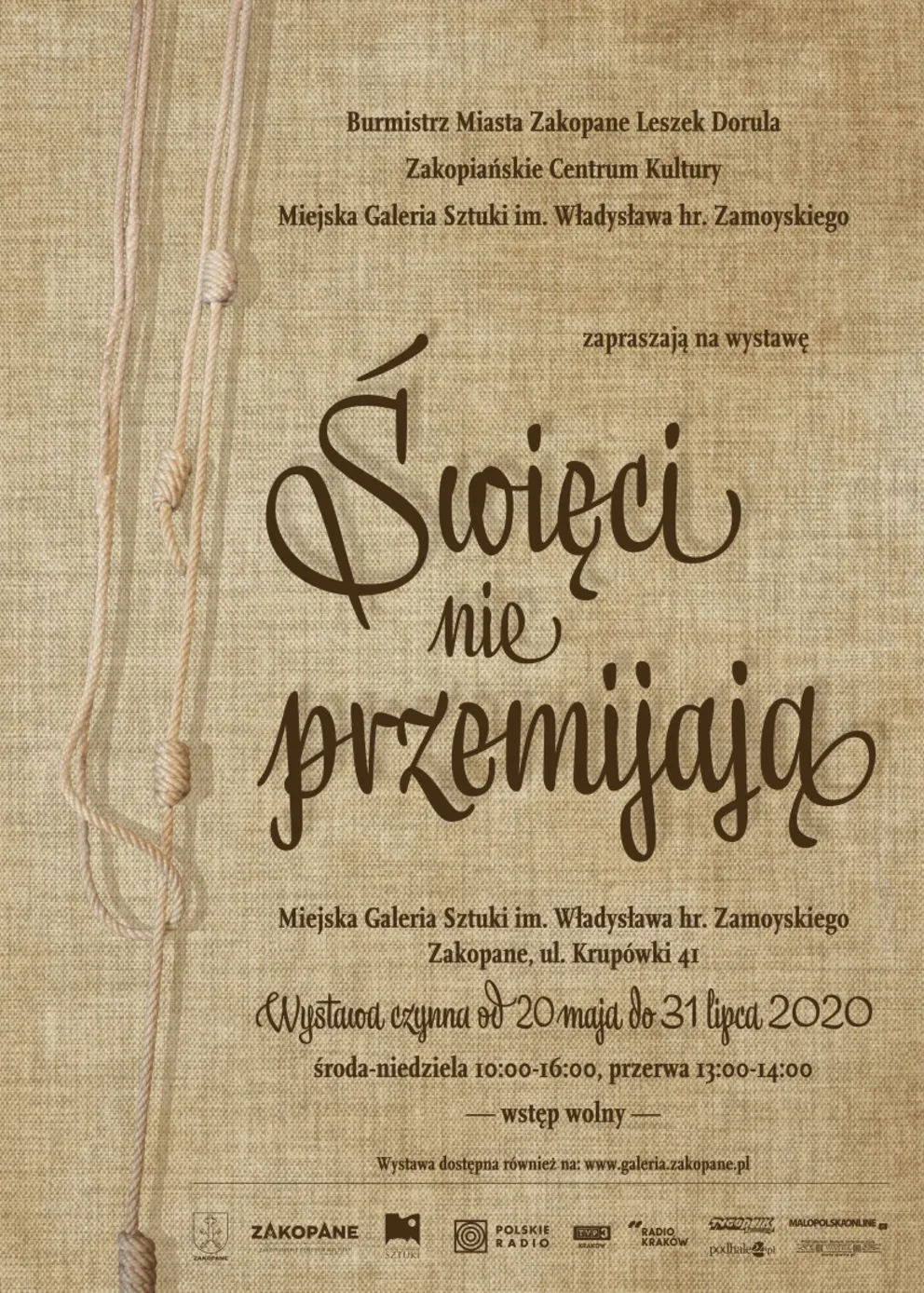Wystawa "Święci nie przemijają" w Miejskiej Galerii Sztuki im. Wł. hr. Zamoyskiego w Zakopanem