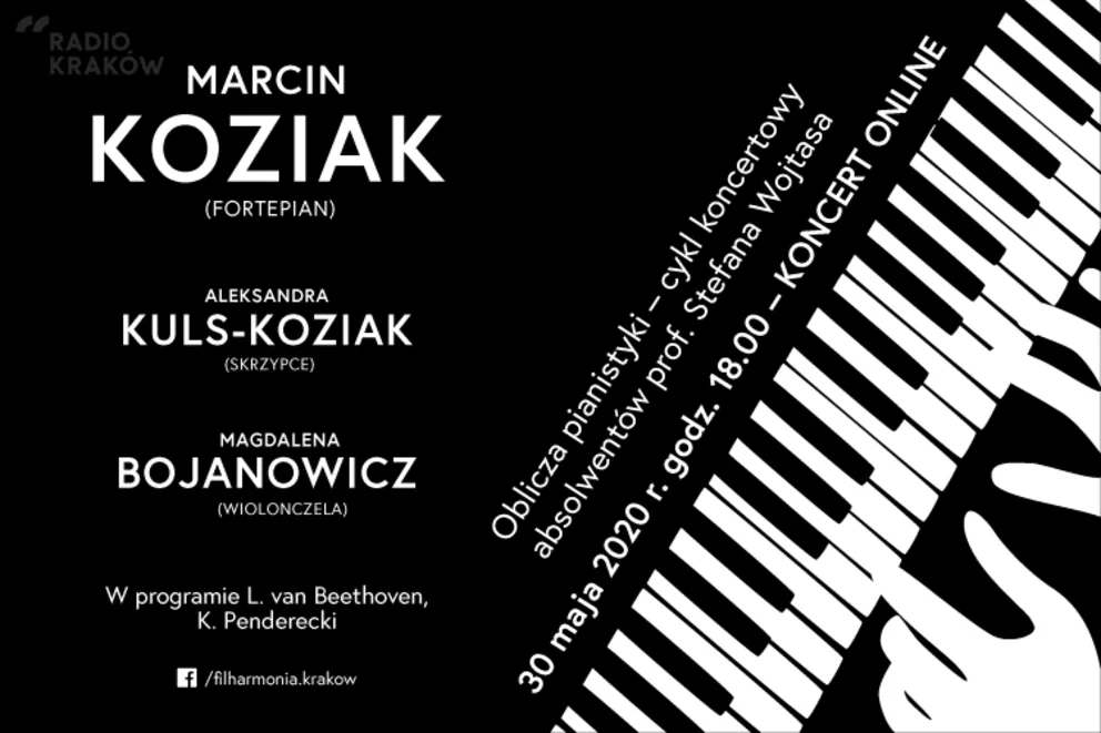 Koncert online Marcina Koziaka, Aleksandry Kuls-Koziak i Magdaleny Bojanowicz w ramach cyklu koncertów „Oblicza pianistyki”