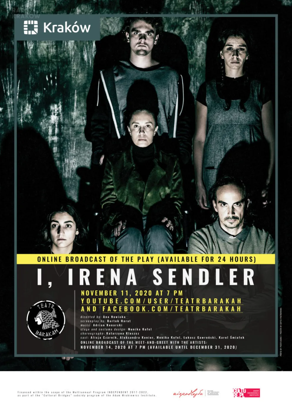 "Ja, Sendlerowa" w USA online | Teatr BARAKAH
