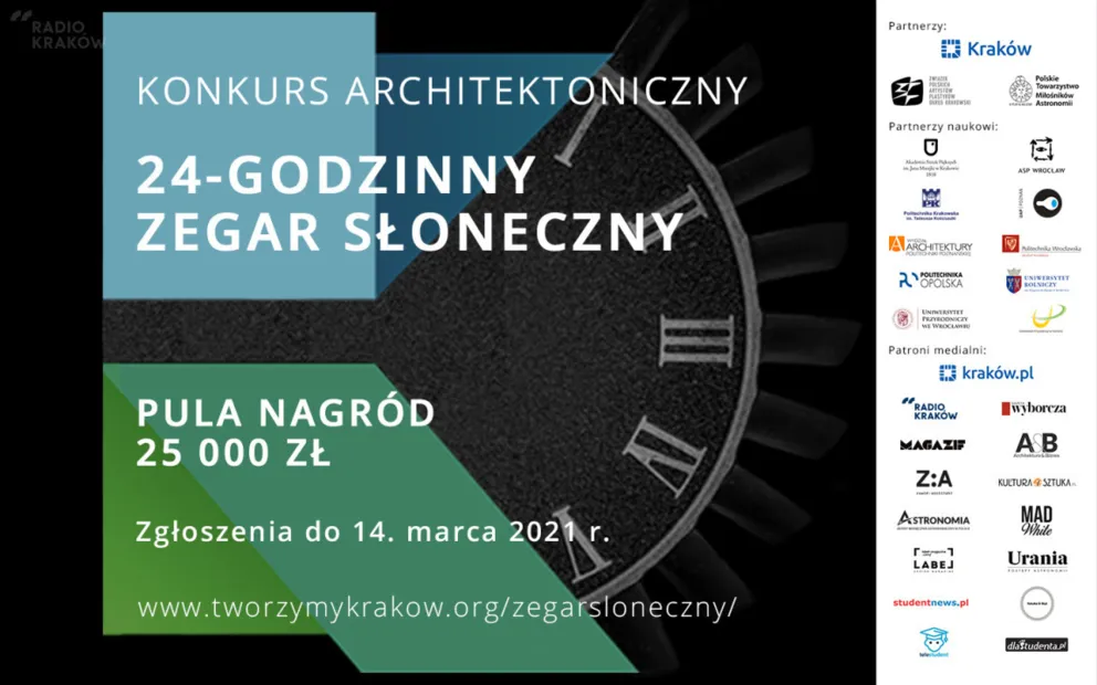 Ogólnopolski konkurs architektoniczny na projekt „24-godzinnego Zegara Słonecznego”.