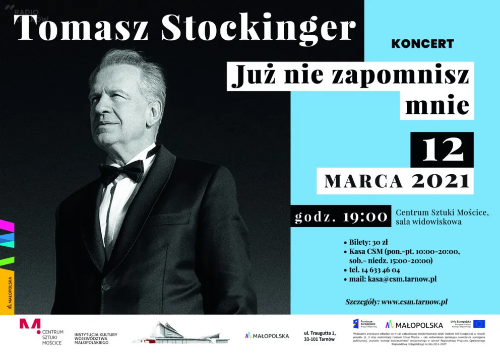 "Już nie zapomnisz mnie" - koncert Tomasza Stockingera