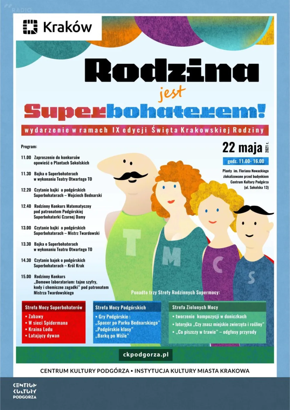 Centrum Kultury Podgórza zaprasza na Święto Rodziny Krakowskiej