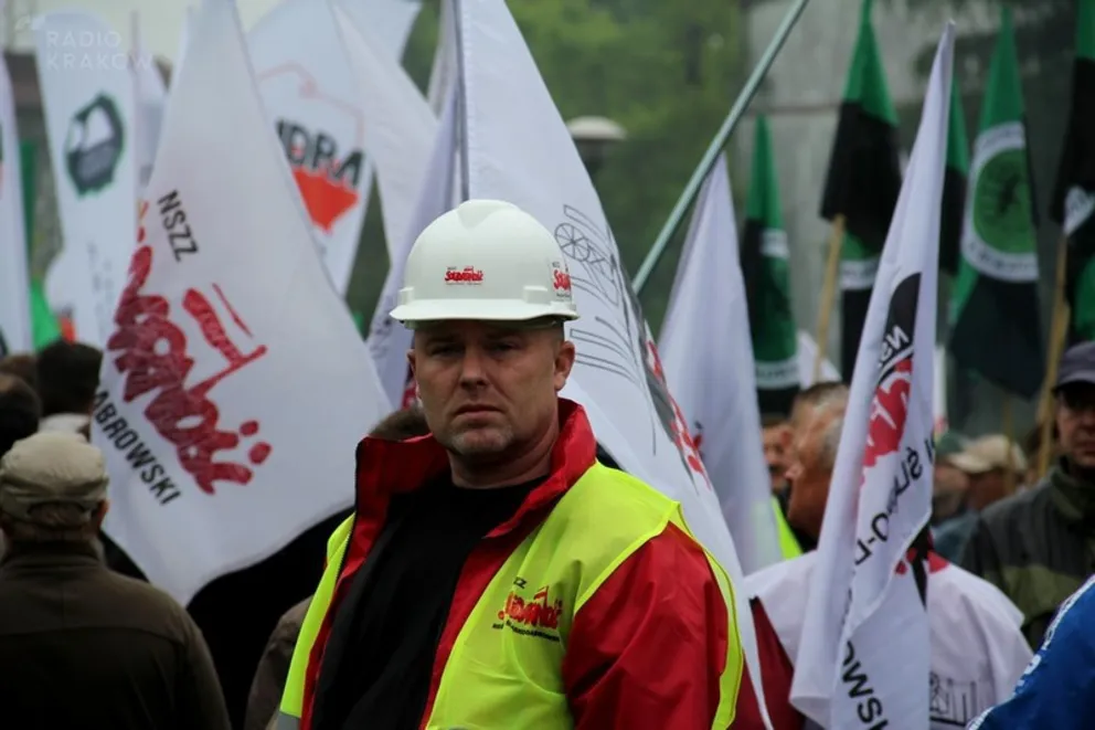 Protest w Brzeszczach. Fot, Marek Mędela